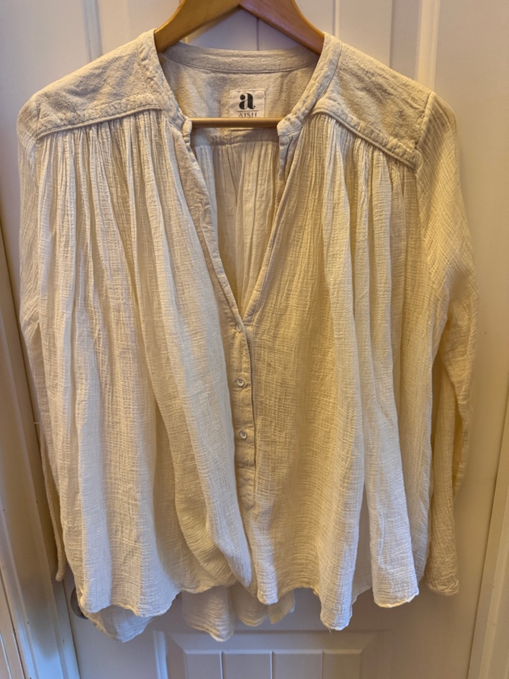 AISH boho gauzy blouse S/M